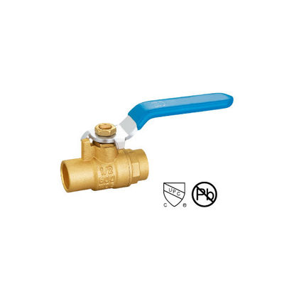 solder ball valve brass valve Forged Two-Piece Body Gas Water SS Manual Used for piping connections