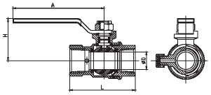 Chrome Plating Or Zinc Alloy Threaded 600 Wog Valve With Drain Handle Steel 1/2" 3/4" 1”