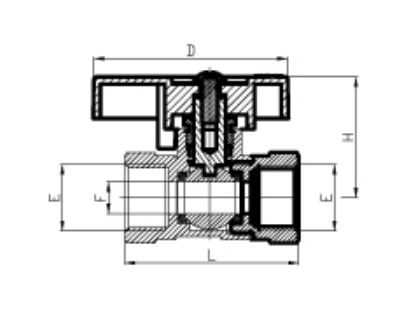 Zinc Alloy Brass Ball Valve Female And Male Handle Steel With Chrome Plating 1/2 inch ball valve threaded