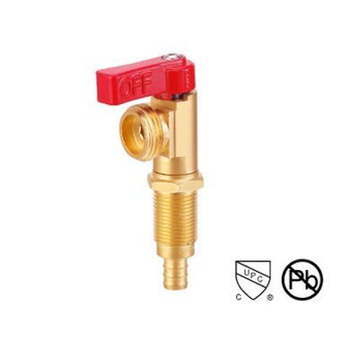 Brass Ball Hose Bibb Valves For Ice Maker Threaded Valve ANSI Standard