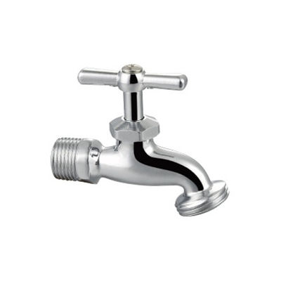 Threaded brass ball bibcock With Brass Body And Bibcock With Hexagonal Nut