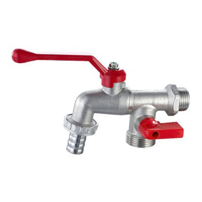 Brass Body And Plastic Handle Bibcock Ball Valve Hexagonal Cap Bib Cock Valve