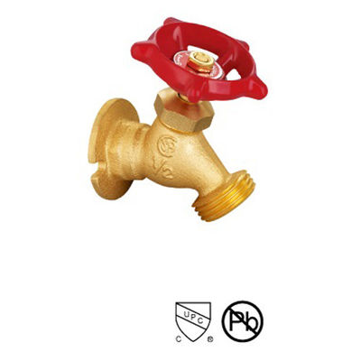 Plain Brass Threaded Retaining Ring Boiler Drain Valve Used For Machine Garden