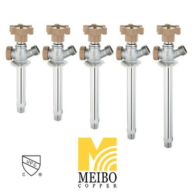 Threaded Quarter Turn Freeze Proof Sill Cock Multiturn With Chrome Plating