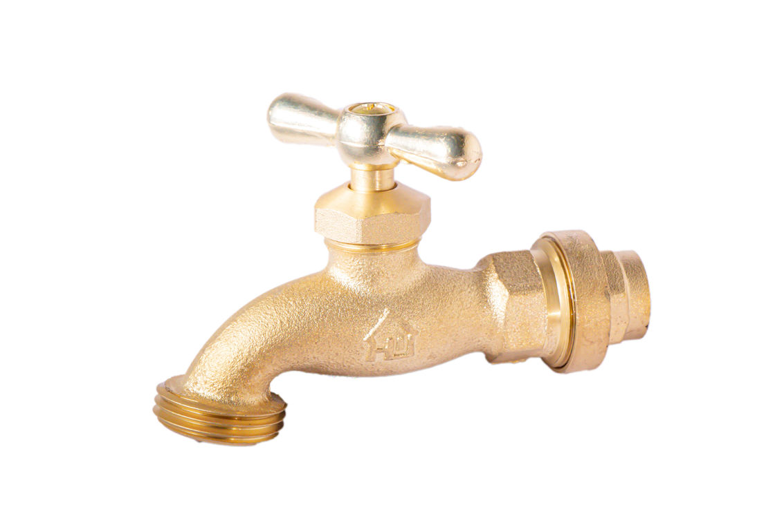3/4 Inch NPT Slow Open T Handle Brass Bibcock Valve Bibb Faucet Valves For American Market Industrial WOG