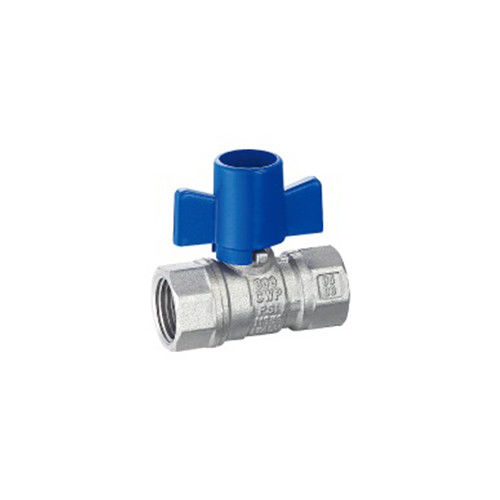 Brass Threaded Ball Valve Forged Ball Valve With Virgin Ptfe Seat And Blow Out Proof Stem