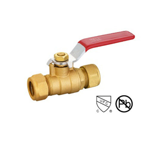 1/2–1″  Brass Ball Valve With COM X COM Forged With Compression