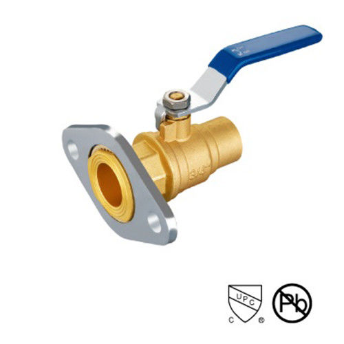 Flange End Steel 1 /2 Inch Threaded Valve With Chrome Plating STD Port Ball Valve