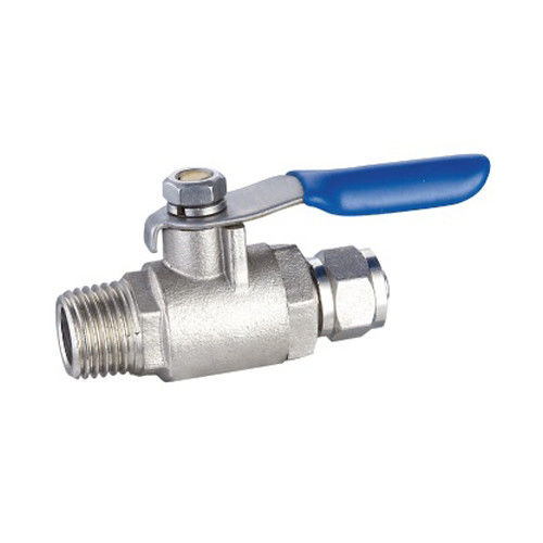 factory quality Water Oil Gas Male Brass Mini Ball Valve Male Threaded Brass Body