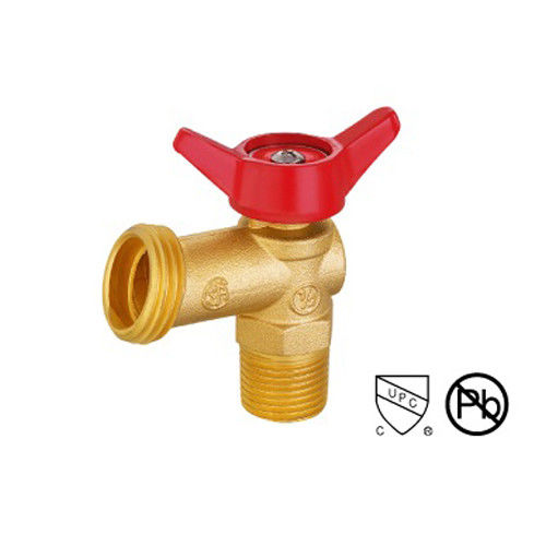 Heavy Duty Hose Bibb Valves Male Threaded Brass Ball Valve With Aluminum Alloy Handle