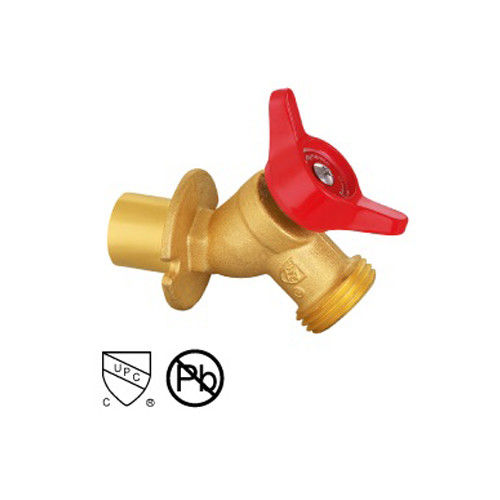 Cock Ball Core Hose Bibb Valves Male Threaded ANSI With Brass Lock Nut