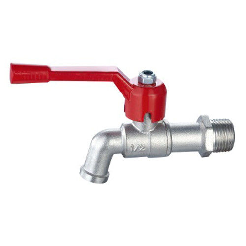 Brass Ball Bibcock Threaded Valve With Brass Body And Plastic Filter Rubber Gasket