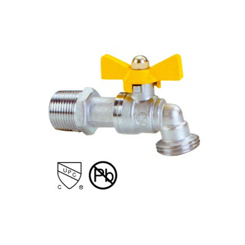 General 1/2- -3 /4 Ball Valve Hose Bibb Gas Oil Water Bib Valve
